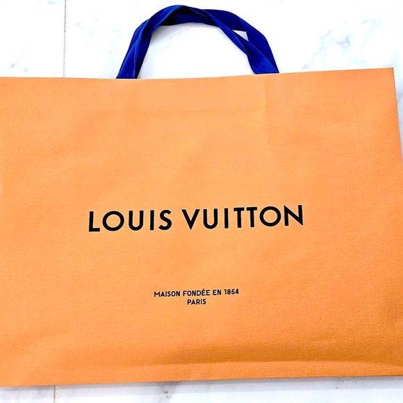 Rare Brand New LOUIS VUITTON Authentic New XXL Orange Gift/Shopping Tote… - Picture 1 of 13